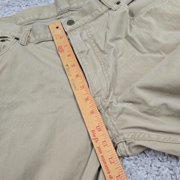 Polo Ralph Lauren Mens Pants 38x30 Brown Chino Straight Twill Classic Fit‎ READ - Picture 12 of 15